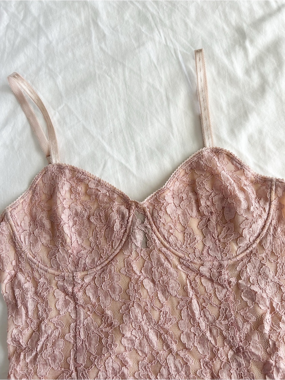 The Limited Vintage Women's Lace Cami - Blush Pink